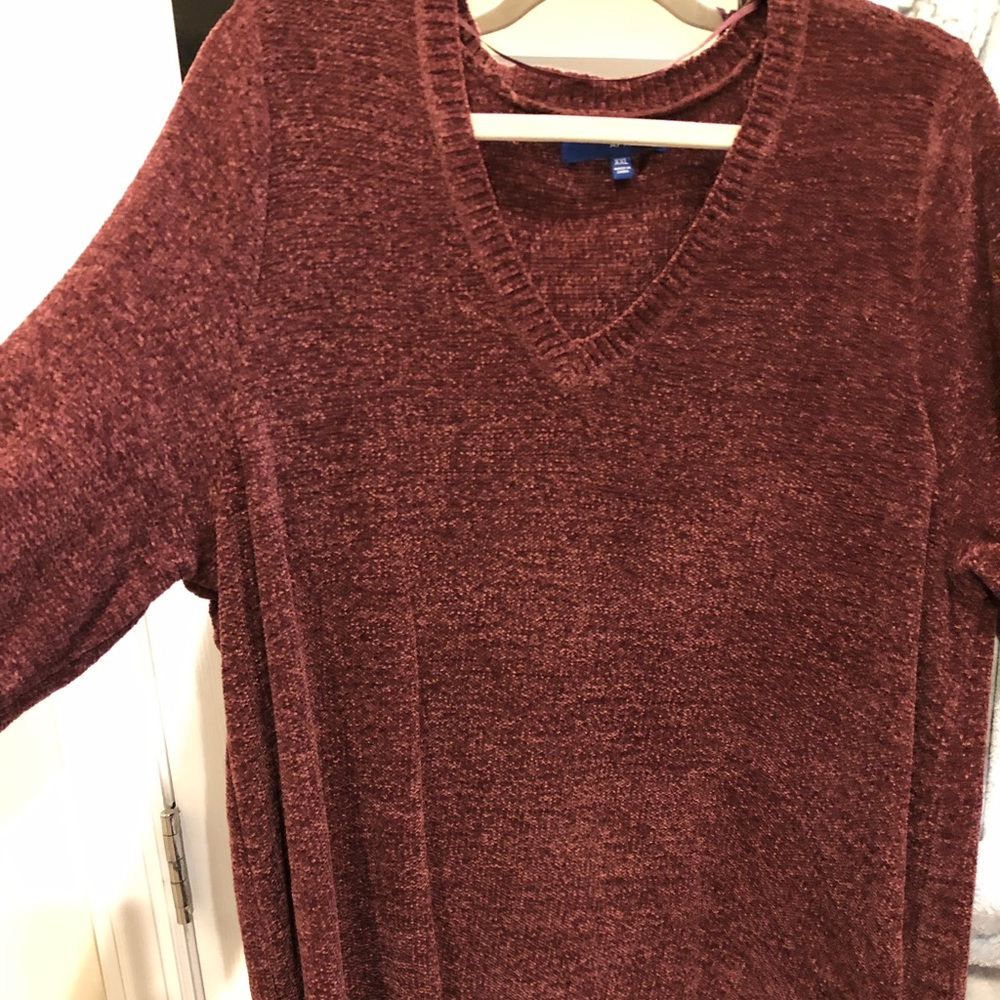 Burgundy sweater